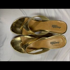 Gold Wedges Charlotte Russe